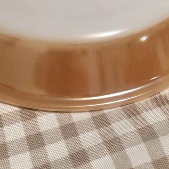Vintage Fire King peach luster pie plate - Picture 5 of 9